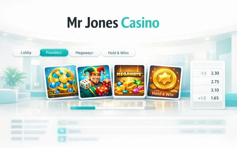 Mr Jones Casino bonus page banner