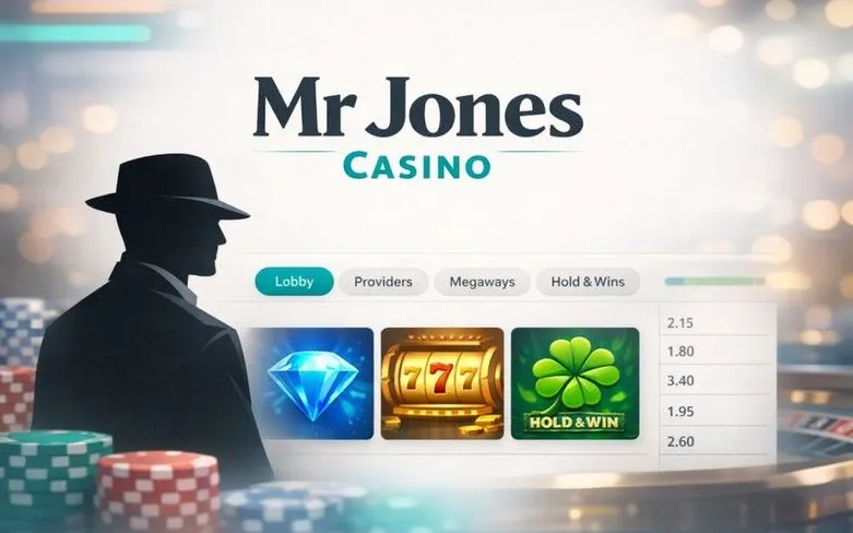 Mr Jones Casino login page banner